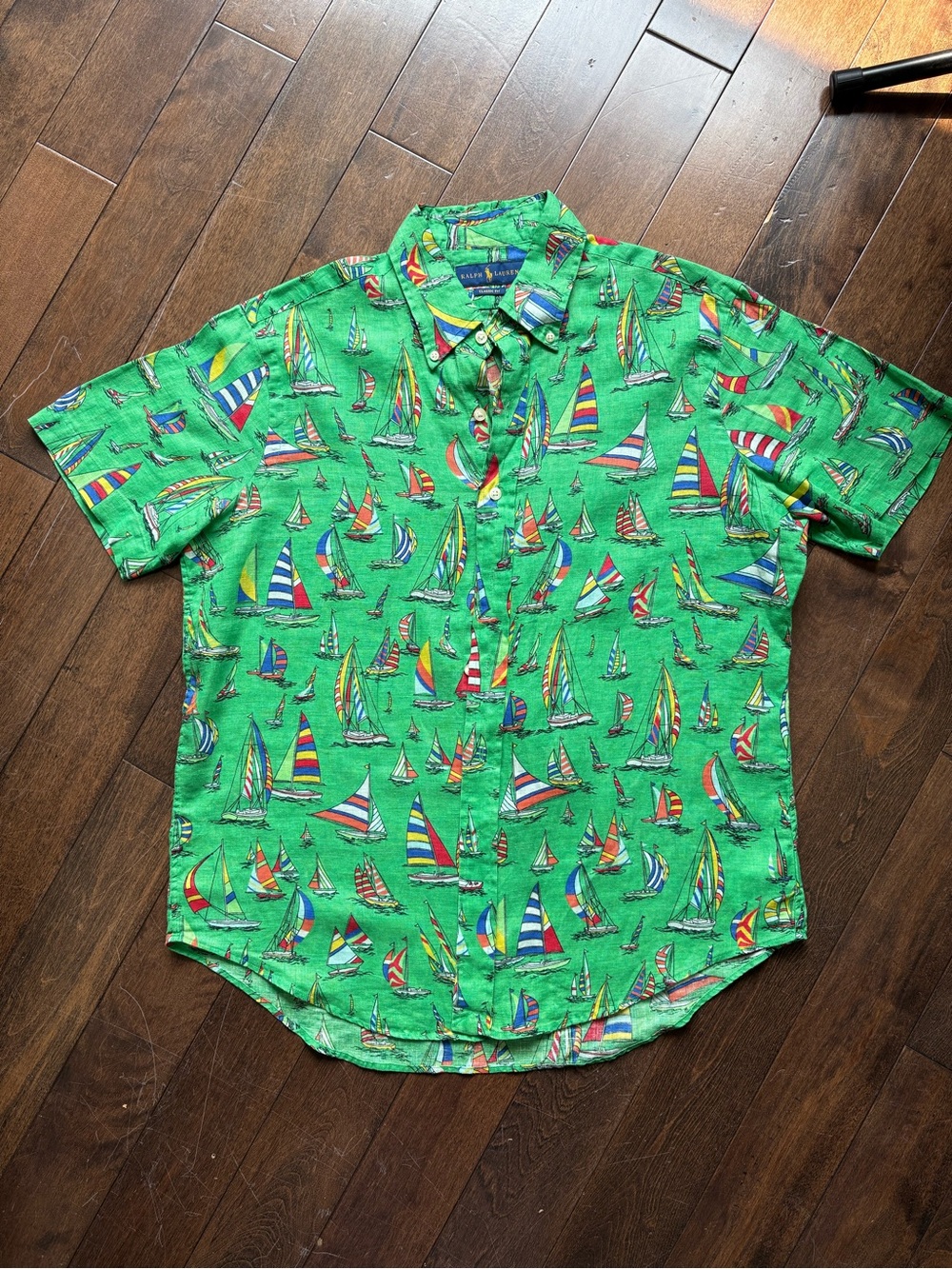⛵️ Polo Ralph Lauren Archival Sailboat Linen Shirt | Pristine Condition ⛵️